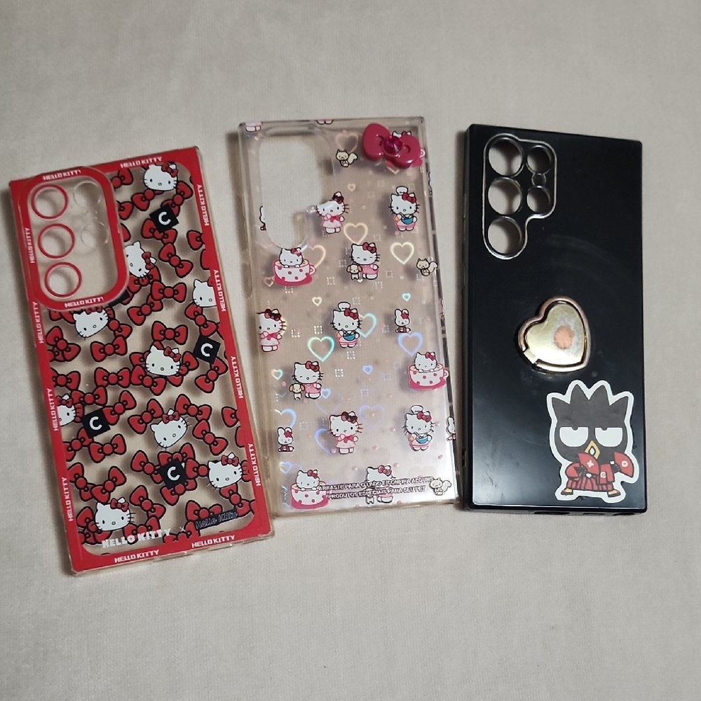 3 Preloved Samsung Galaxy S22 Ultra Phone case -Hello Kitty